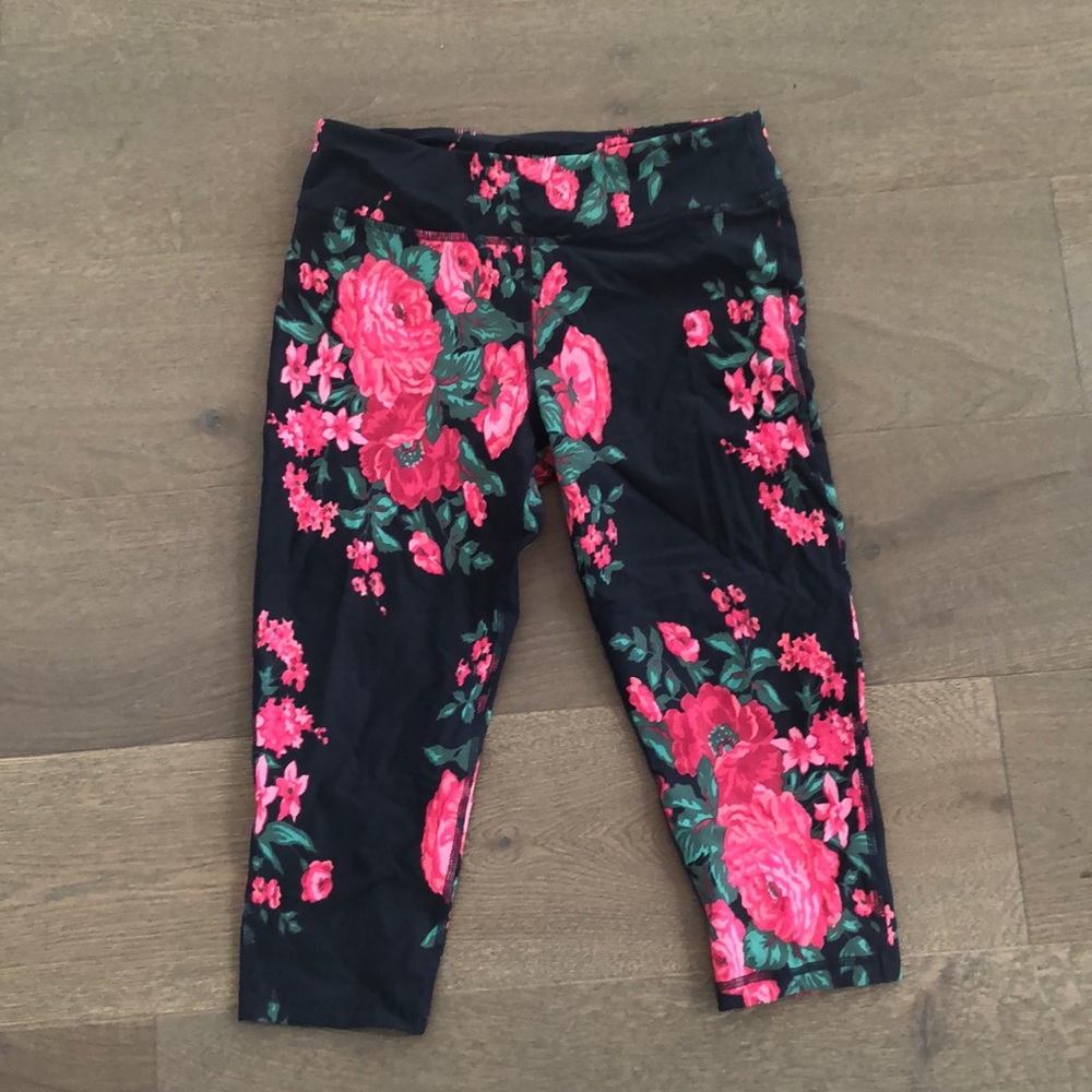 Medium Albion floral work out cropped leggings